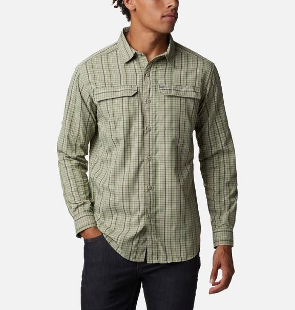 Columbia Silver Ridge II Shirts Green For Men's NZ49057 New Zealand